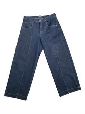 MAC Rich Wide Palazzo Jeans Womens US 4-6 High Rise Dark Wash